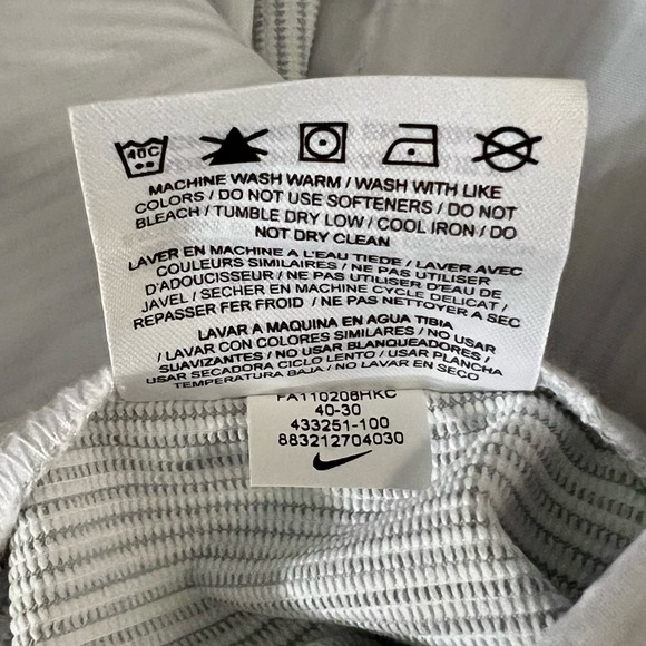 SOLD Nike Tour Stripe Dri-FIT Flat Front Golf Pants 433251-100 Size 40x30 - Picture 13 of 14